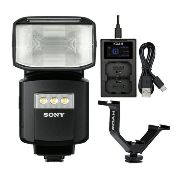 Sony HVL-F60RM Wireless Radio Control External Flash with Charger Bundle