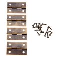thumbnail image 1 of 4 unids 34x22mm Bronce antiguo / gabinete de oro bisagras Accesorios de muebles Cajas de regalo de madera Cajas de puerta decorativa Muebles de bisagra de puerta, 1 of 7