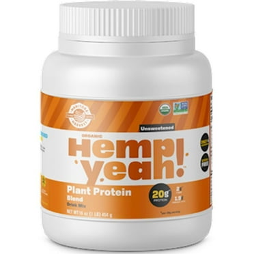 Manitoba Harvest Organic Protein Powder, Plant Based Protein Powder, Unsweetened, 16 oz, 1 lb