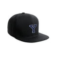 thumbnail image 1 of Classic Snapback Hat Custom A to Z Initial Raised Letters, Black Cap White Royal Letter Initial Y, 1 of 3