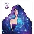 thumbnail image 3 of Ambesonne Celestial Duvet Cover Sets, Cancer Wavy Galaxy Hair, 2-Queen, Violet and Multicolor, 3 of 7