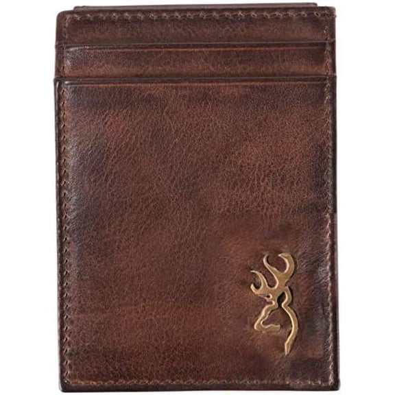 Browning Bi-Fold Wallet Brass Buck 4" x 2.75"