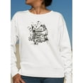thumbnail image 2 of Animal Print Lady's Sweatshirt Women -Image by Shutterstock, Female x-Large, 2 of 4