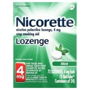 Nicotine Lozenges to Stop Smoking, Mint Flav or, 4 Mg, 144 Count