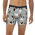 thumbnail image 2 of Rateoe Funny Beagle Active Dog Print Men’s Underwear Boxer Briefs Soft Comfortable Underwear Boxer Briefs, Long Leg Briefs,Anti-chafing Boxer Briefs, 2 of 7