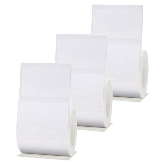 3 Rolls White Label Paper White 50x30mm Compatible for B1 B21 B3S Label Maker Waterpro y2393
