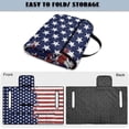 thumbnail image 4 of FKELYI Grunge American Flag Print Golf Cart Seat Cover Foldable Towel Blanket with Top Handle 4 Front Pockets for Storage fit Most EZGO Yamaha Club 2-Person Seat Carts, 4 of 6