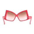 thumbnail image 4 of Womens Down Temple Swan Arm Thick Plastic 80s Sunglasses Hot Pink - Brown Pink, 4 of 4