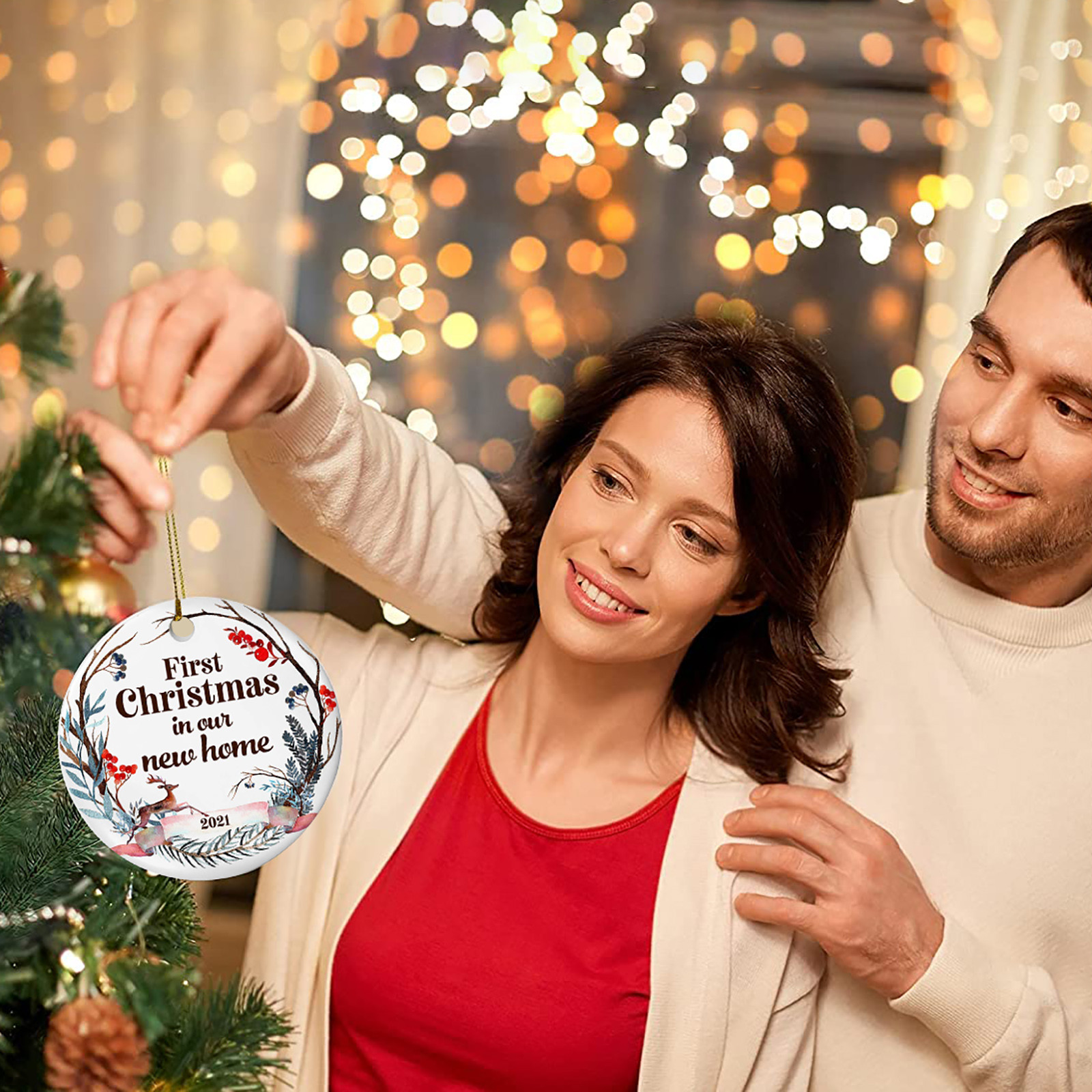 New Home Christmas Ornament 2021,first Christmas In Our New Home