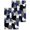 Blue, variant on Navy Blue Black Geometric Kitchen Dish Towels for Drying Dishes Set of 2, Modern Abstract Art Block Waffle Weave Microfiber Hand Tea Bathroom Towels Quick Dry & Absorbent Towel 15.7x23.6