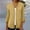 Yellow, variant on Sakmal Solid Tee Cardigan 3/4 Sleeve Crew Neck Shirts Womens Tops