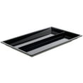 thumbnail image 2 of HUBERT Cold Food Bar Pan Full Size Divided Black Melamine - 21 1/2 L x 13" W x 2" H, 2 of 5