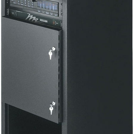 Middle Atlantic Door Panel Our keylocked steel security doors allow front access to a select portion of rackmount equipment and are available in plexiglass  vented  and solid steel styles. Mount equipment which needs to be secured behind the solid door to keep unauthorized users from tampering. Keep equipment which needs to be client accessed in the open portion of the rack. Works as a full door on our RK/BRK series racks as well.