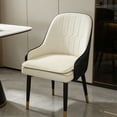 thumbnail image 6 of FEOLGEHLY 16.54x15.75in U-Shaped Linen Dining Chair Cushion, Thick Non Slip Horseshoe Seat Pad for Home Kitchen Office, White, 6 of 6