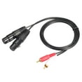 thumbnail image 4 of Cable RCA XLR 2 2 XLR Adaptador de 5 Pies Perfecl Negro, 4 of 8
