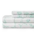 thumbnail image 2 of Shabby Chic Floral Printed & Solid 300 Thread Count 100-percent Cotton Sateen Sheet Set by Southshore Fine Linens, 2 of 3