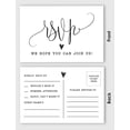 thumbnail image 4 of Inkdotpot 50 Blank RSVP Cards,RSVP Postcards No Envelopes Needed,Classy Script Style Print Response Card,RSVP For Wedding,Baby Shower,Bridal Shower, 4 of 5