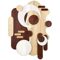 "Sands Serenade II" Hand Made & Hand Finished Dimensional Solid Paulownia Wood Abstracts Wall Art