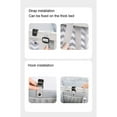 thumbnail image 3 of JUPSK Baby Hanging Diaper Caddy, Foldable Baby Changing Table Diaper Organizer Crib Hanging Storage Bag, Polyester Oxford Cloth, 3 of 7