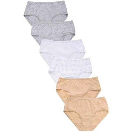 

Iheyi 6 Pieces Girl s 100% Cotton Bikini Panty (MEDIUM)