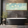 thumbnail image 3 of IDEA4WALL Extra Large Framed Canvas Print Wall Art Cloudscape Soft Blue Sky with Fluffy Clouds Illustrations Countryside Wall Decorative Oversized Artwork Relax/Calm for Living Room - 60"x20", 3 of 5
