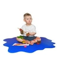 thumbnail image 3 of CraftTex® Blue Sploshmat Crafts, Kids and Classrooms Floor Mat for Hard Floor - 40" x 40", 3 of 9
