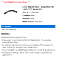 thumbnail image 2 of Lower Radiator Hose - Compatible with 1988 - 1992 Mazda 626 1989 1990 1991, 2 of 2