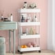 thumbnail image 2 of Estante de almacenamiento de piso Estante de almacenamiento de múltiples capas Carrito de cocina Dormitorio Baño Estante de almacenamiento móvil Estante de acabado con ruedas, 2 of 5