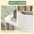 thumbnail image 4 of Qaba Toy Storage Organizer, Kids Bookshelf with 2 Drawers, Toy Shelf, Large Top, Toy Organizer for Bedroom, Nursery, Living Room, White, 4 of 9