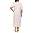 thumbnail image 4 of Women's Calida 33400 Soft Cotton Short Sleeve Night Shirt Gown (Bonbon XS), 4 of 4