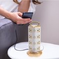 thumbnail image 1 of PEACNNG Golden USB Power Strip with Portable Handle Fireproof ABS Vertical Tower Design for Home 3 Sockets, 1 of 10