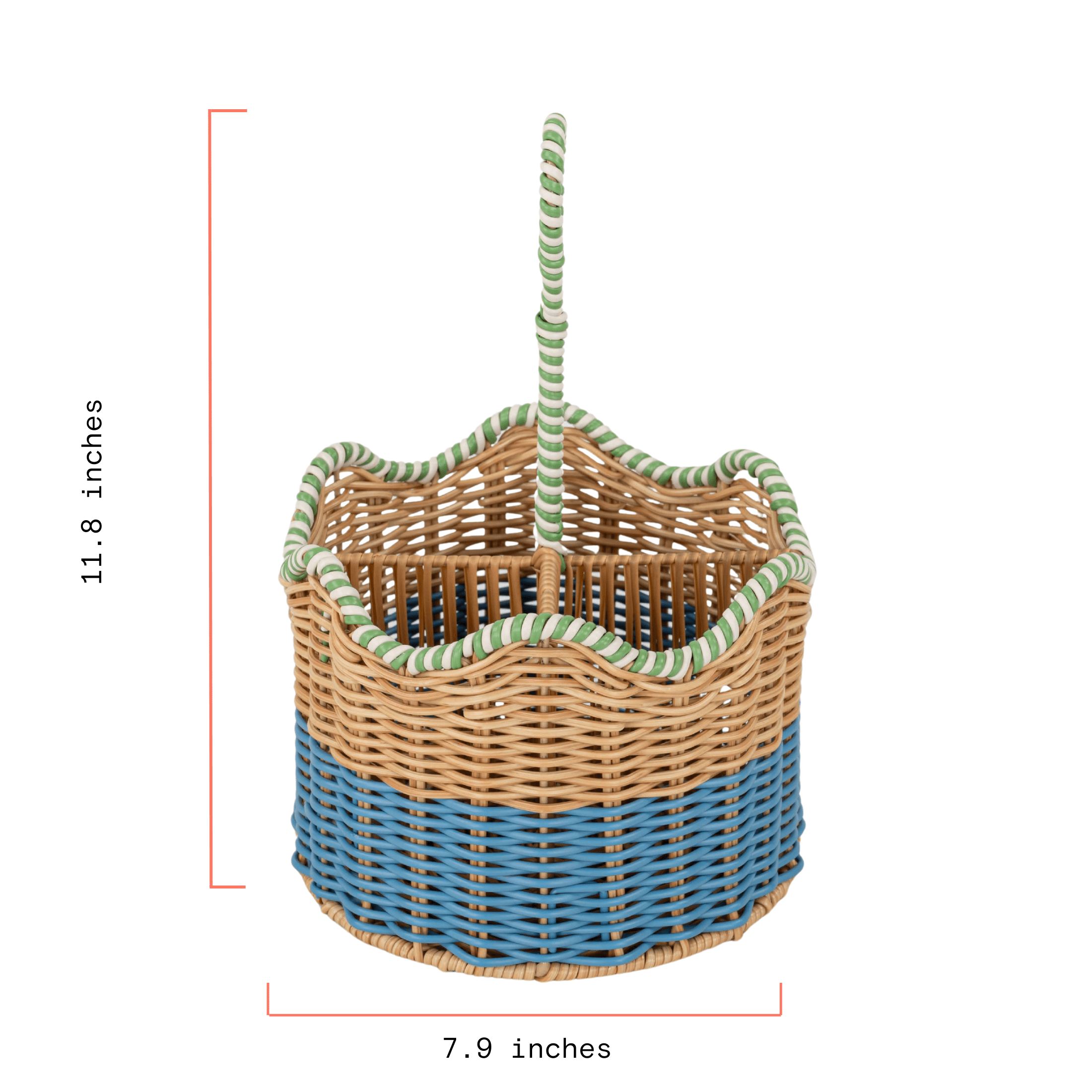 Beautiful Two-Tone Rattan Caddy by Drew Barrymore