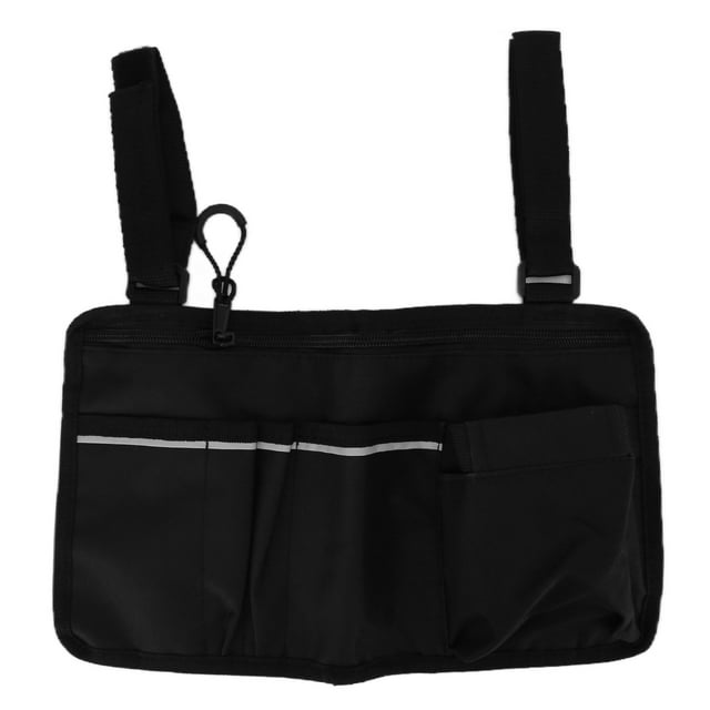 Organizador lateral para reposabrazos de silla de ruedas Jadeshay 600D Negro
