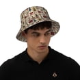 thumbnail image 4 of Fotbe Rustic Plaid Forest Lodge Sombrero Tipo Pescador con Estampado – Sombrero de Sol de Algodón de Moda para Playa, Golf, Pesca, 4 of 6