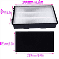 thumbnail image 2 of 2 set HEPA Filter Replacement for HAPF600D, HAP615, HAP625, HAP650, HAPF600D-U3, HAP725, HAP750 Air Purifier, 2 of 8