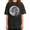 Black-3, variant on Women's Half Moon Crescent Copy Moon Joy Quote Celestial Washed Graphic Tee Relaxed Fit