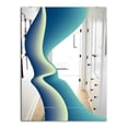 thumbnail image 2 of DESIGN ART Designart 'Nebulous Waves 9' Mid-Century Mirror - Printed Wall Mirror 23.7in.x31.5in., 2 of 5