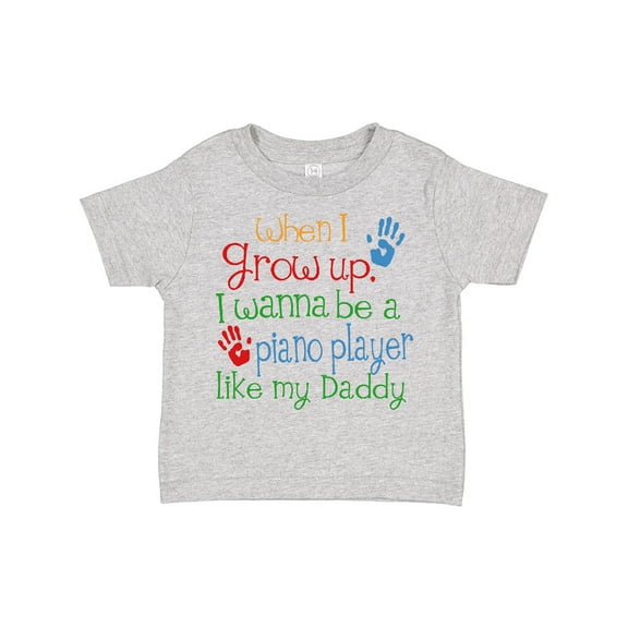 Inktastic Piano Player Like Daddy Boys or Girls Toddler T-Shirt