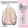 thumbnail image 5 of Adorable Dog-Themed Print Student Backpack – Cute Puppy Paw Pattern with Bone and Tail Cartoon Design, Artistic Watercolor Style for School, 5 of 6