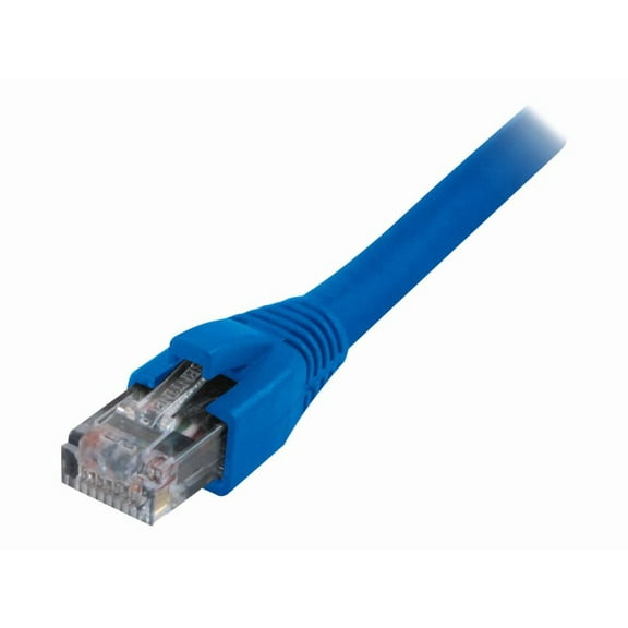 Comprehensive Pro AV/IT Series - Patch cable - RJ-45 (M) to RJ-45 (M) - 15 ft - STP - CAT 6 - CMP - molded, plenum, snagless, solid - blue