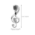 thumbnail image 2 of OUNONA 2Pcs Vintage Music Note Microphone Brooch Pin Set Fashionable Retro Stylish Music Theme Brooch Pin Decorative Lapel Pin Novelty Lapel Pin, 2 of 8