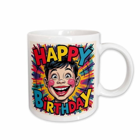 3drose Happy Birthday Son. Lovely and Funny Family Gift Card for Anyone 11oz Mug
