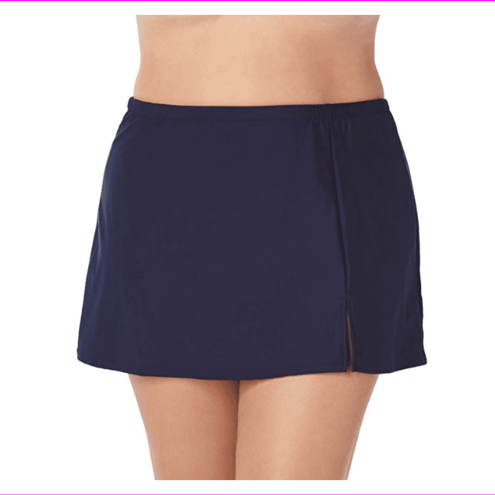 Swim Solutions Swim Solutions Women's Plus Size Swim Skirt, Size 20W