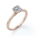 thumbnail image 4 of JeenMata Stunning Solitaire 1 Carat Round Brilliant Cut Prong Set Right Hand Ring in 18K Rose Gold Plating over Silver, 4 of 7