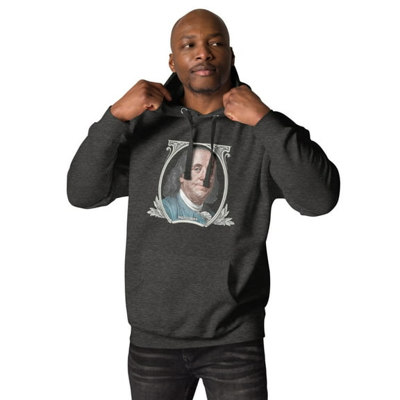 Benjamin Franklin Your Own Bankâ„¢ Unisex Hoodie (Charcoal Heather, S)