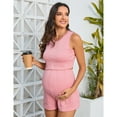thumbnail image 3 of Women 2 Piece Outfits Sleeveless Tank Crop Top and Drawstring Shorts Sets, 3 of 5