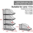 thumbnail image 2 of 6-Pack Stackable Can Storage Organizer with Handles, Space-Saving Pantry Can Dispenser, 2 of 8