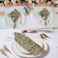thumbnail image 3 of Vintage Spring Floral Cloth Napkins, Farmhouse Flowers Green Vintage Washable and Reusable Dinner Napkins Set of 6, Table Napkin for Kitchen Party Birthday Wedding Hotel Housewarming 20"x20", 3 of 9