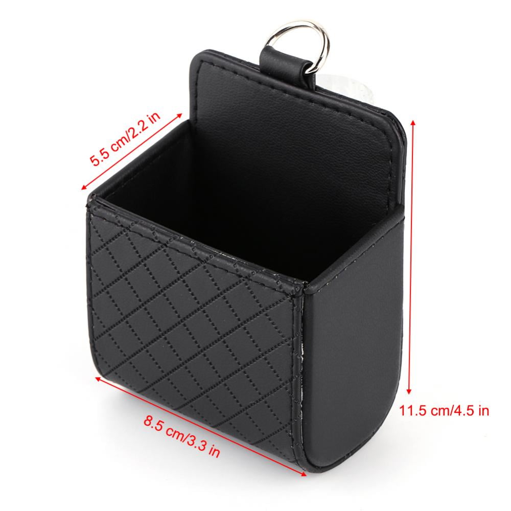 Car Air Vent Organizer Phone Holder Storage Pouch Universal Car Phone Holder Case Box Storage Bag Holder Pocket with Hook Gray