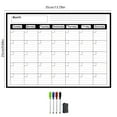 thumbnail image 3 of JingChun Dry Erase Calendar Kit- Magnetic Calendar for Refrigerator - Monthly Fridge Calendar Whiteboard with Thick Magnet Included 4 Marker & Eraser & Adhesive Hooks for Wall Hanging, 3 of 6